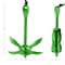Rad Sportz Kayak Anchor - 5.5lb Folding Anchor with 40ft Marine Rope for Paddle Board by Green 83-7006 - alternate 5